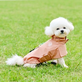 울리 강아지 망토 레인코트, 피치, 1개