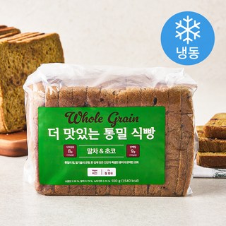 더 맛있는 통밀 식빵 말차초코 (냉동), 550g, 1개