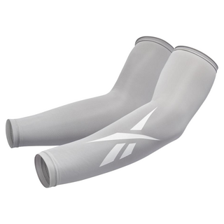 Reebok Compression Arm Sleeves 壓力袖套, 灰色運動袖套，排汗透氣，舒適貼合, S~M, Grey, 1雙