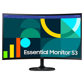 SAMSUNG 三星 27型 FHD 曲面萊茵護眼低藍100Hz飆速螢幕 S27D362GAC, 27吋, 1個