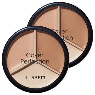The SaeM 得鮮 完美三色遮瑕膏 02 Contour Beige, #02, 2個