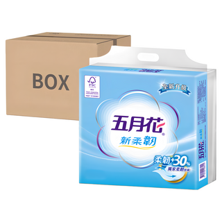 五月花 新柔韌抽取衛生紙 110張, 12包, 12袋