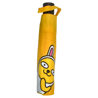 KAKAO FRIENDS 三折防曬自動傘, 55cm*7k 聚酯纖維100%, 黃MUZI