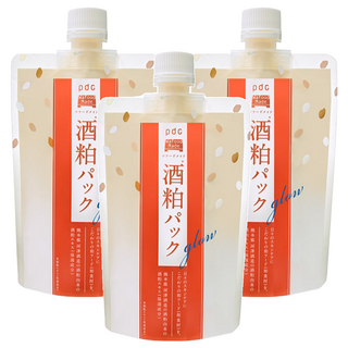 pdc 水洗式酒粕透肌面膜, 170g, 3包