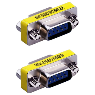 Bravo-U RS232/DB9/COM埠公對公轉接頭, 金屬材質, 2入組, 單一商品, 2個