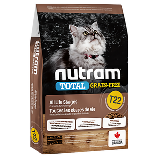 nutram 全齡貓 無穀全能天然乾飼料, 火雞+雞肉, 2kg, 1袋