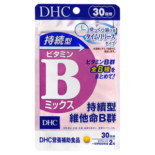 DHC 持續型維他命B群, 緩釋配方,含8種維生素B,30日份, 13.8g, 60顆, 1包