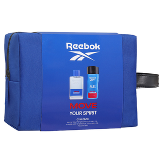 Reebok 清新活力男性淡香水經典手拿盥洗包組 淡香水100ml+沐浴膠250ml 活力男香, 1組
