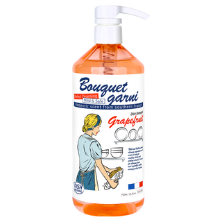 BOUQUET GARNI 葡萄柚洗碗精，750ml，溫和安全, 1瓶