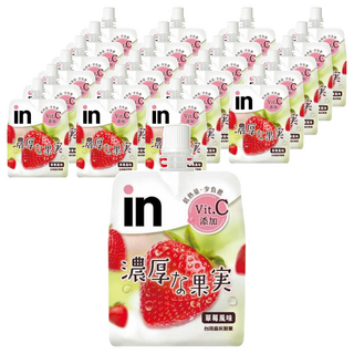 MORINAGA 森永 in果凍濃厚果實 草莓, 低卡美味 24入, 150g, 24包