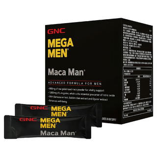 GNC 健安喜 MEGA MEN 烈焰馬卡精胺酸粉,6.5g,30條,1盒