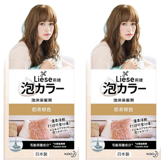 Liese 莉婕 泡沫染髮劑, 奶茶棕, 2盒