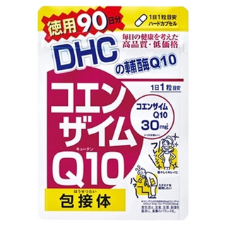 DHC 輔酶Q10膠囊食品,90日分,含維生素C,增強體力,促進代謝, 90顆, 209mg, 1包