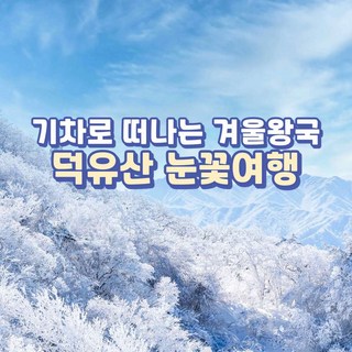 [덕유산] ★매일출발확정 눈꽃여행★KTX덕유산향적봉 곤도라 트래킹 기차여행