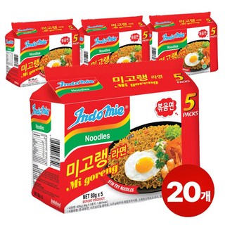 [공식수입인증정품] 미고랭 라면 오리지널 볶음면 80g, 20개