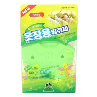 산도깨비 옷장용 탈취제 숲속향, 4g, 5개