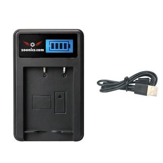 주닉스 카메라 배터리 5핀 USB 충전기 소니 캐논 니콘 호환 충전 BD1, F770, 1개
