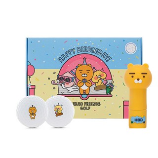 [카카오프렌즈 골프] R3 골프공 선물 해피버디에디션, 1세트, 4개입, 단품