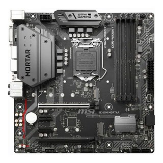 MSI B360M 박격포 M-ATX 1151v2 소켓 8세대 9세대 게이밍 메인보드 백패널 포함