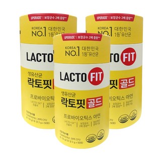 종근당건강 락토핏생유산균 골드50 150포, 100g, 3개