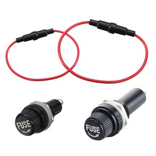 유리관 휴즈 홀더 20/30mm 퓨즈 도란스 원형 케이스, NG123. 유리관 휴즈홀더 20mm, 1개