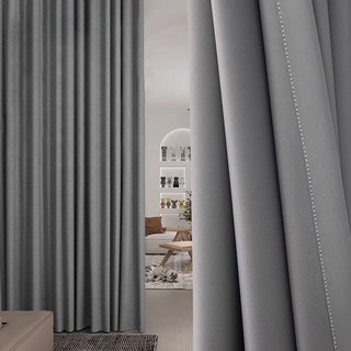 [1+1] 아일렛형 암막커튼 도톰 비침없는 창문형 거실커텐 사계절 창문용