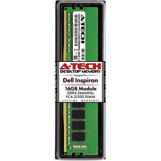 A-Tech Dell Inspiron 3470 3471 3670 3671 5680용 16GB RAM DDR4 2666MHz DIMM PC4-21300 288핀 Non-ECC UDI, 16GB x 1 | ( 16GB Module ), 1개
