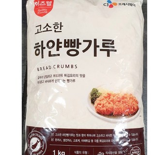업소용 흰 하얀 빵가루 1K 튀김전용 야채튀김 분식 새우 스팸 핫도그, 1개, 1kg