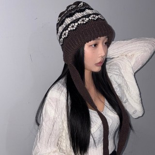 드리뮤즈 투웨이 빈티지 노르딕 니트 버킷햇 겸 크로스백 가방