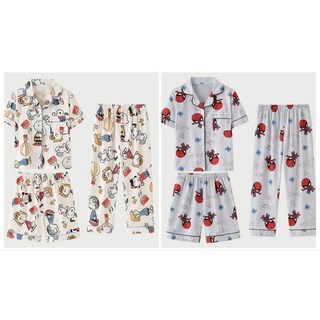 투와이 스누피 남녀공용 아이스 반팔세트