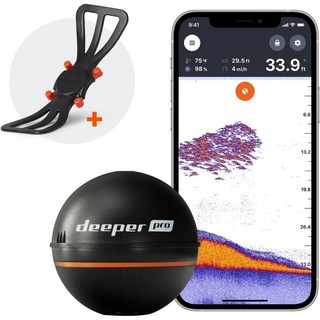 디퍼 프로 Deeper PRO 휴대용 스마트 어군 탐지기 낚싯대 캐스팅용 앱 연동