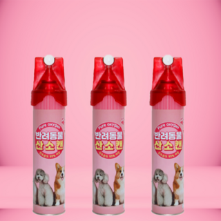 강아지 산소캔 노령견 고양이 반려동물 산소, 3개, 816ml