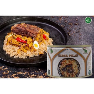 Halal Canned Uzbek Traditional Beef Pilaf (Osh) 할랄 통조림 우즈베크 전통 소고기 필라프(오쉬), 2개, 400g