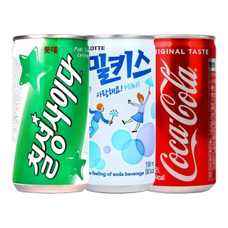 코카콜라&밀키스&사이다190ml x 각10개, 1세트, 190ml