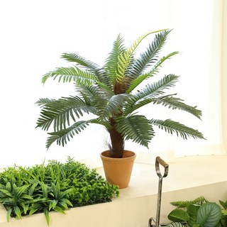 인테리어 인조나무 야자수 조화나무 화분 마일드아레카 마일드아레카 + 클래식PP화분 1세트 상품 이미지