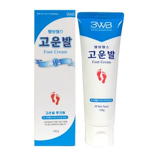 웰빙헬스팜 고운 발 튜브 풋크림, 120g, 1개