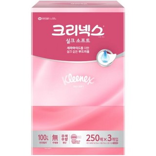 크리넥스 실크소프트, 750매, 3개