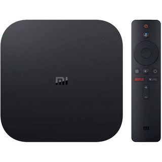 샤오미 미박스 S 4K HDR 안드로이드 TV 리모트 스트리밍, 블랙, 1개