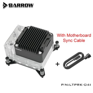 Barrow CPU 워터 블록 통합 펌프 및 저수조 인텔/AMD 플랫폼 17W LTPRK-04I, 02 Normal BK-Sync Cable, 03 사양 10, 1개