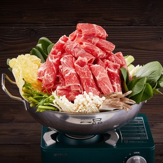 알까기 샤브샤브 칼국수 밀키트 2~3인분 캠핑 푸드 간편조리식품, 2kg, 1세트
