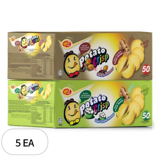 윈윈푸드 포테이토 크리스프 스낵 바베큐맛 50p + 사워크림맛 50p, 1.5kg, 5세트