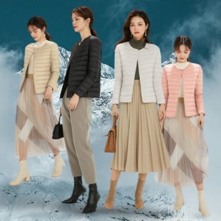(따뜻함을 담은) 여성 슬림 경량패딩
