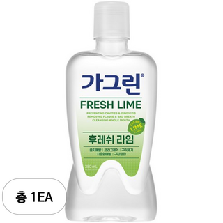 가그린 후레쉬라임 구강청결제, 380ml, 1개