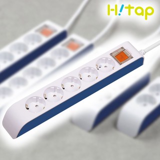 현대일렉트릭 하이탭 5구 2800W 과부하차단 통합스위치 접지 국산 안전멀티탭, 1개, 3m, 화이트