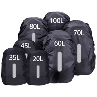 네츄럴파크 반사밴드 방수 배낭커버 라이트 레인 등산 캠핑 등산배낭 커버, 블랙