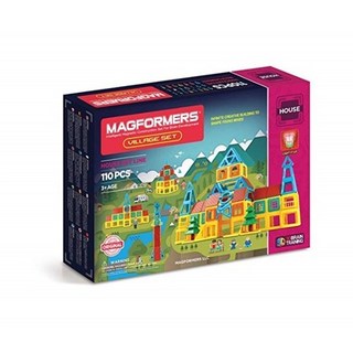 짐보리플레이앤뮤직 맥포머스 빌리지 세트 110PCS, 1개