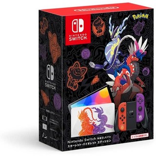 Nintendo Switch 닌텐도 스위치 OLED 스칼렛 바이올렛 에디션, 1개
