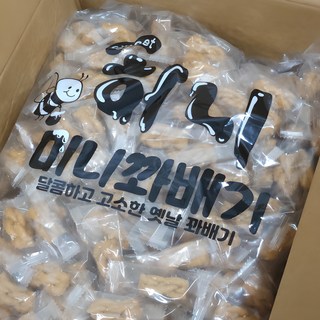 허니 미니꽈배기 한입크기 약 400개입 개별포장 주전부리간식 옛날꽈배기과자 대용량벌크 대용량과자 1개 2.5kg 상품 이미지