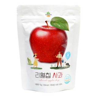 백앤 리얼칩 사과