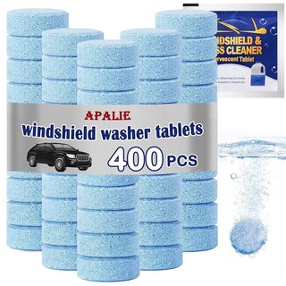 Apalie 400피스 자동차 앞유리 워셔액 농축 클린 정제 와이퍼액(겨울: 제설제 또는 메탄올과 함께 사용), 400PCS